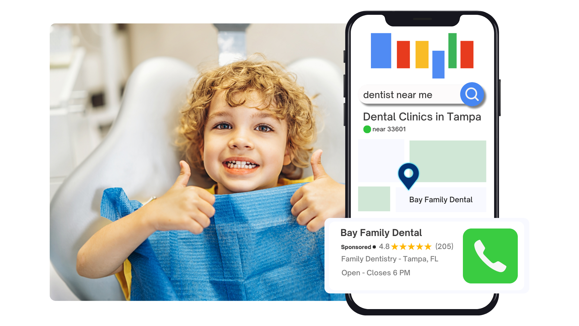 An image that shows SEO and PPC for Dental clinics.